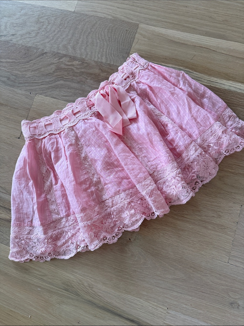 LoveShackFancy Pink Skirt